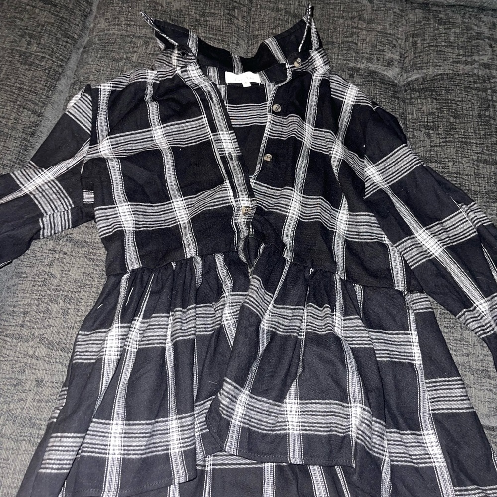 flannel pattern long sleeve